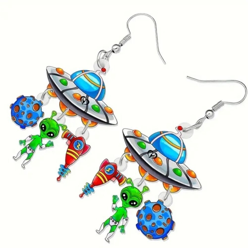 Hand crafted dangle earrings - Picture 3 of 8